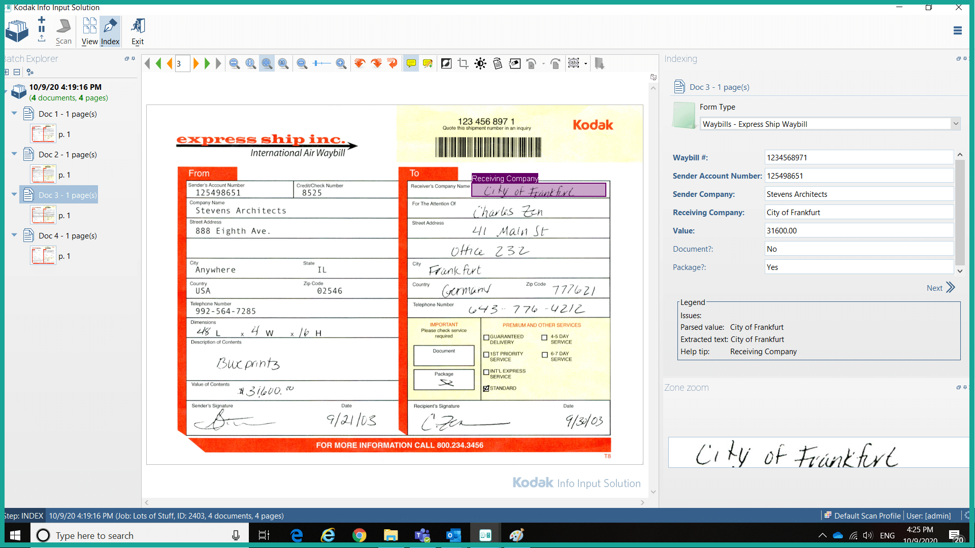 Info Input Document Capture Software | Kodak Alaris | ISSI