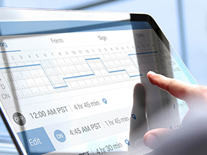 Truck dealership tablet logbook